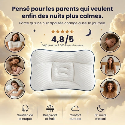 Oreiller ergonomique enfant — la bonne hauteur pour sa nuque