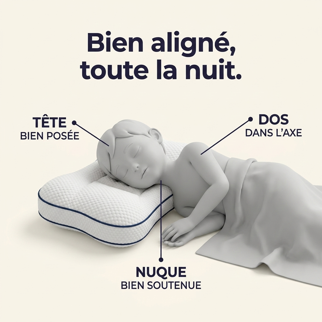Oreiller ergonomique enfant — la bonne hauteur pour sa nuque