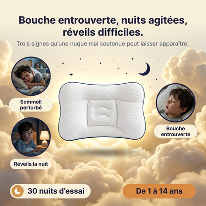 Oreiller ergonomique enfant — la bonne hauteur pour sa nuque
