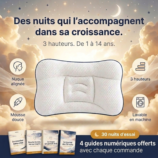 Oreiller ergonomique enfant — la bonne hauteur pour sa nuque